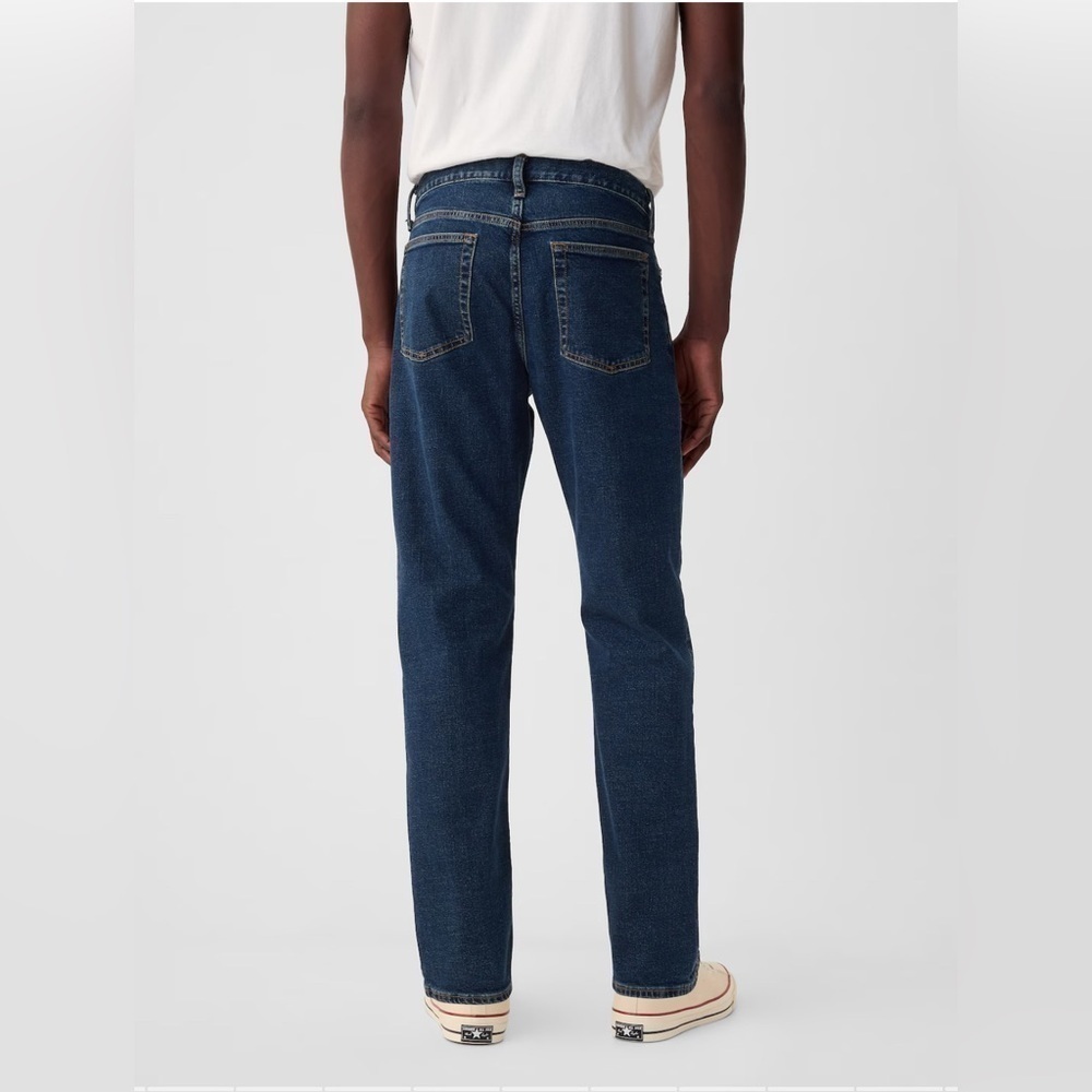 GAP MENS MEDIUM WASH STRAIGHT FIT GAPFLEX JEANS SZ 36x32 - Picture 4 of 7